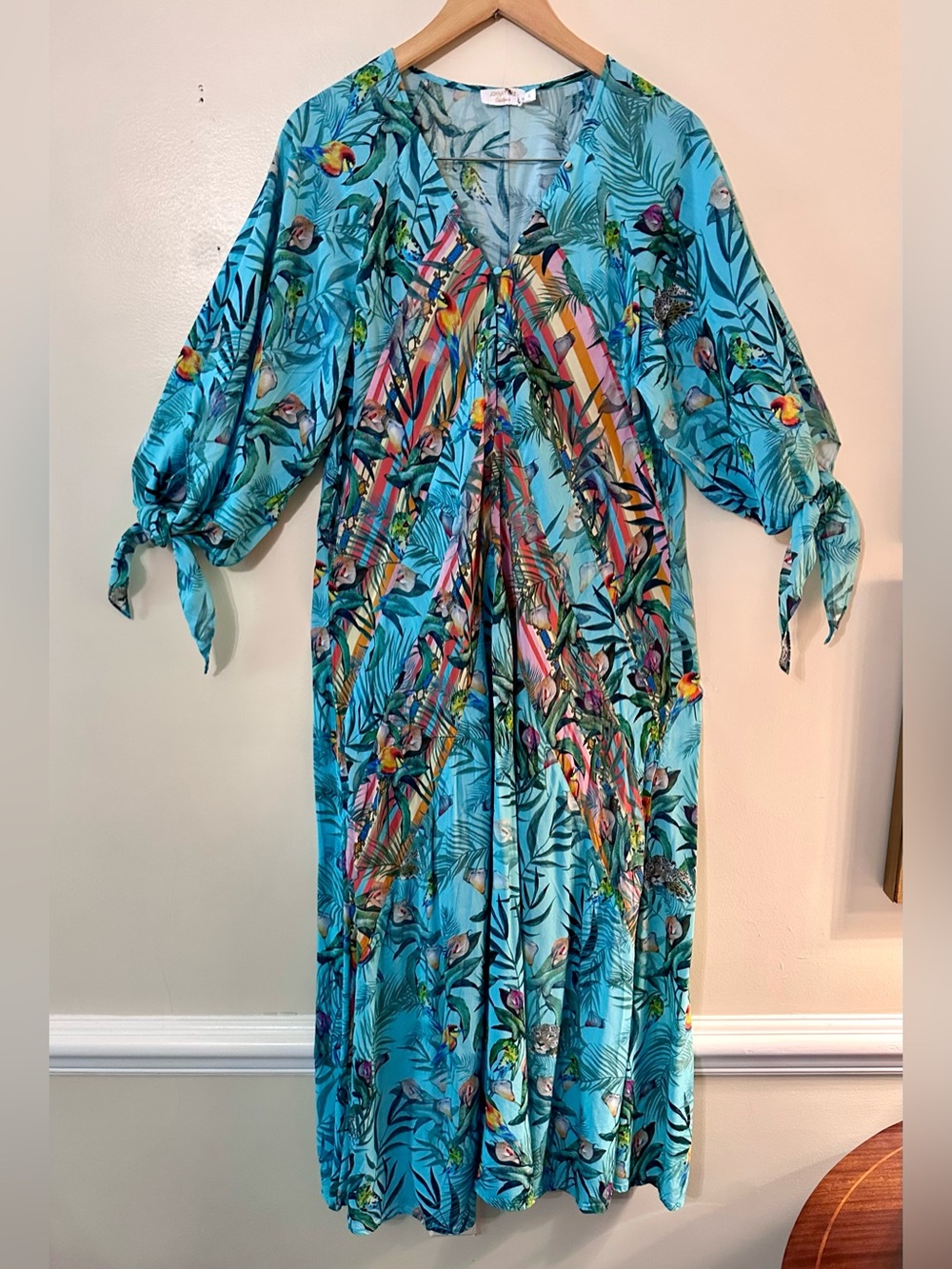 Johnny Was Turquoise Caftan